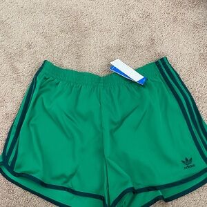 Adidas Women's Emerald Green Athletic Shorts